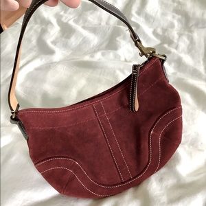 Small COACH suede bag